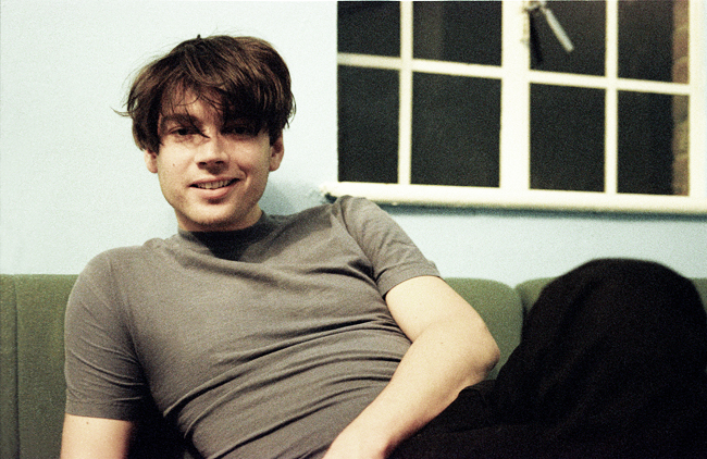 Alex James backstage at Brixton Academy 1997