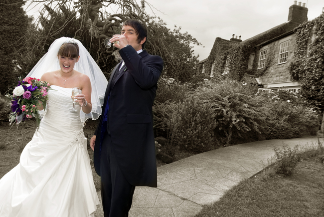 The Bride and Groom enjoy some time to themselves